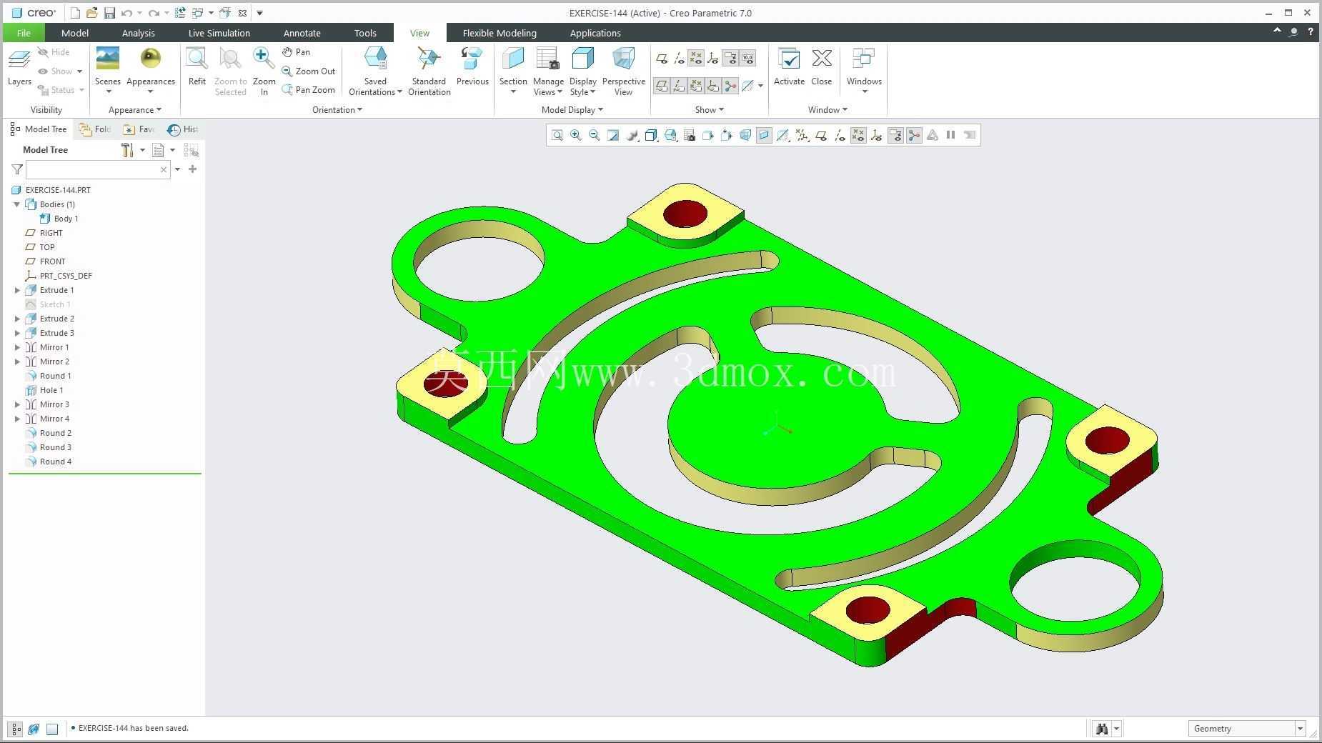 �� Creo PTC ��ʵ�� 200 �� Modele 3D