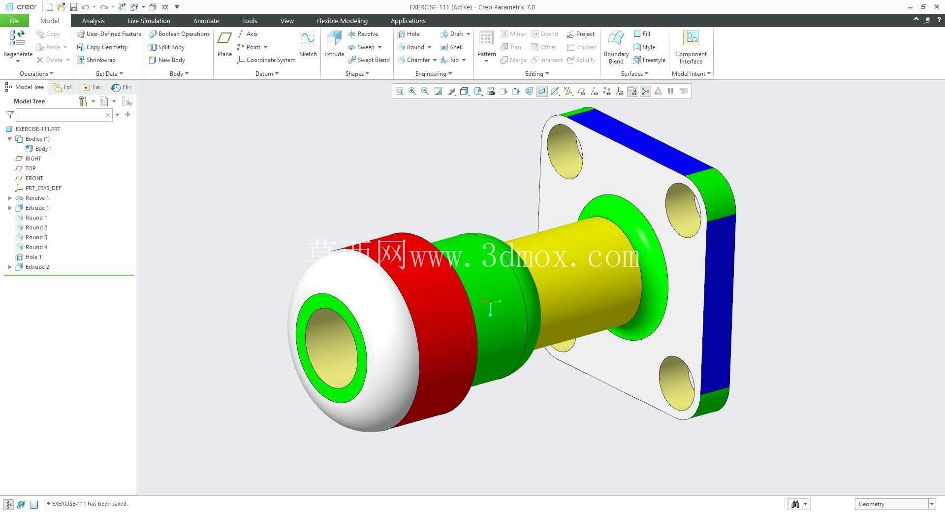 �� Creo PTC ��ʵ�� 200 �� Modele 3D