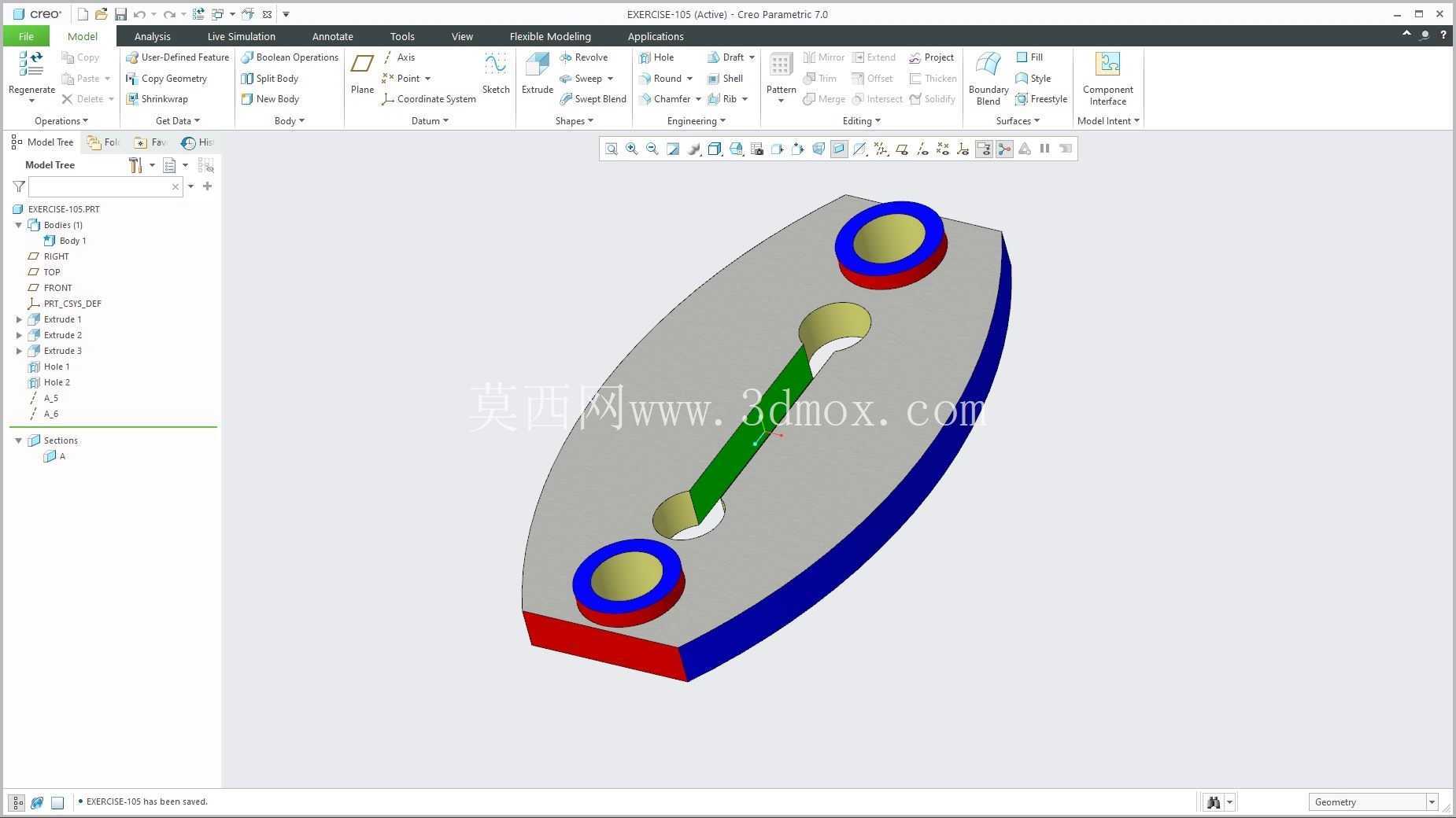 �� Creo PTC ��ʵ�� 200 �� Modele 3D