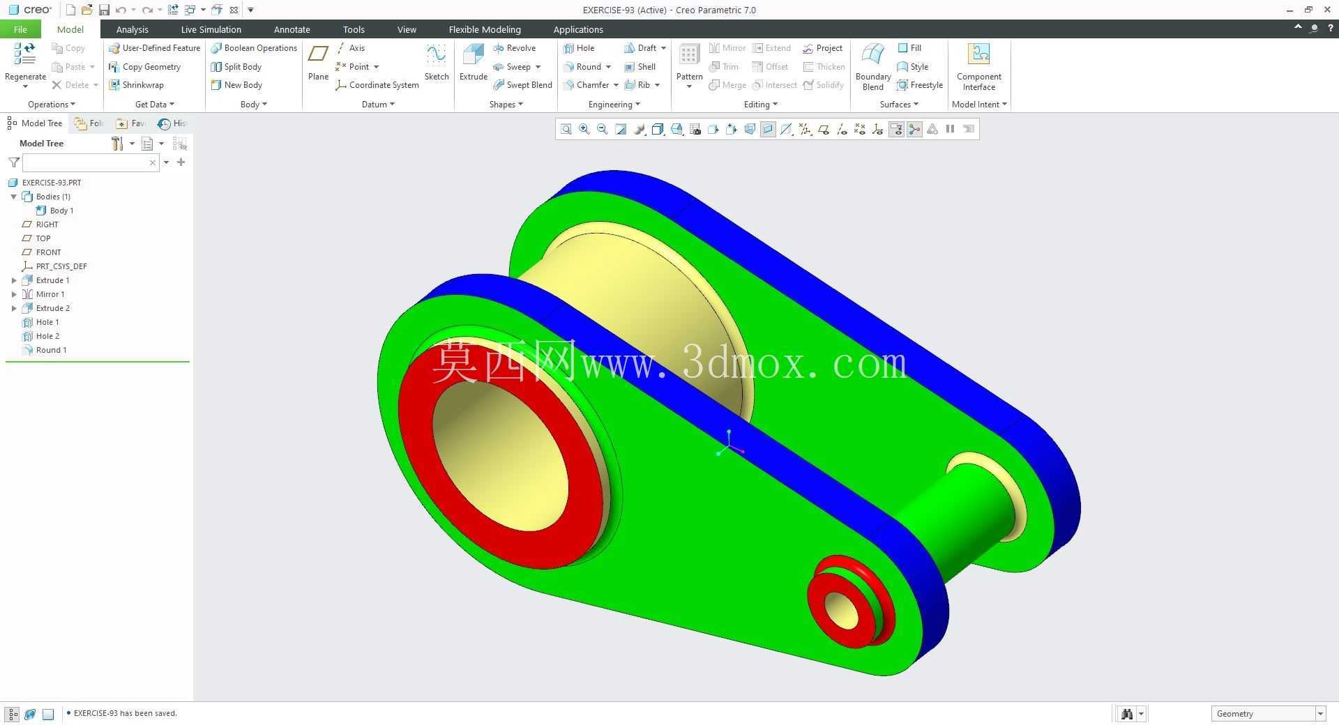 �� Creo PTC ��ʵ�� 200 �� Modele 3D