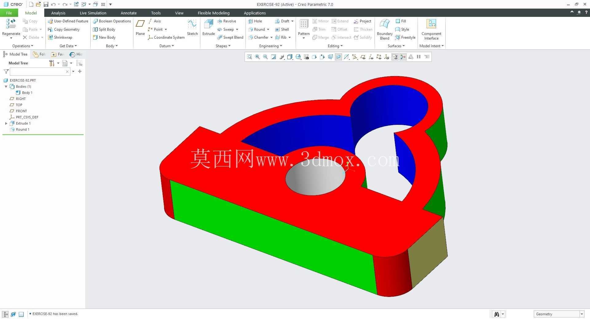 �� Creo PTC ��ʵ�� 200 �� Modele 3D