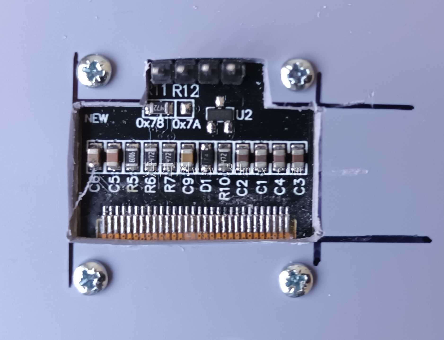0.96\" OLED 显示屏安装边框