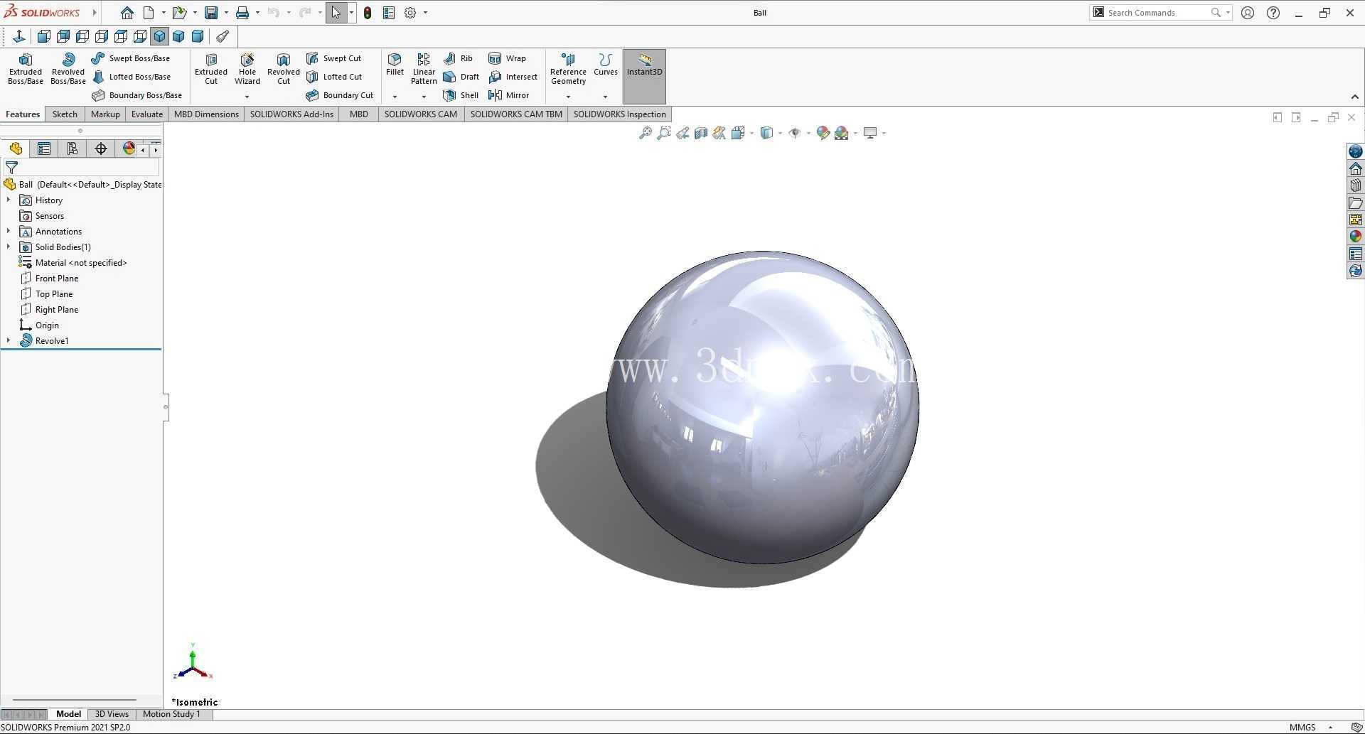 在 SolidWorks 中激活真实图形视图