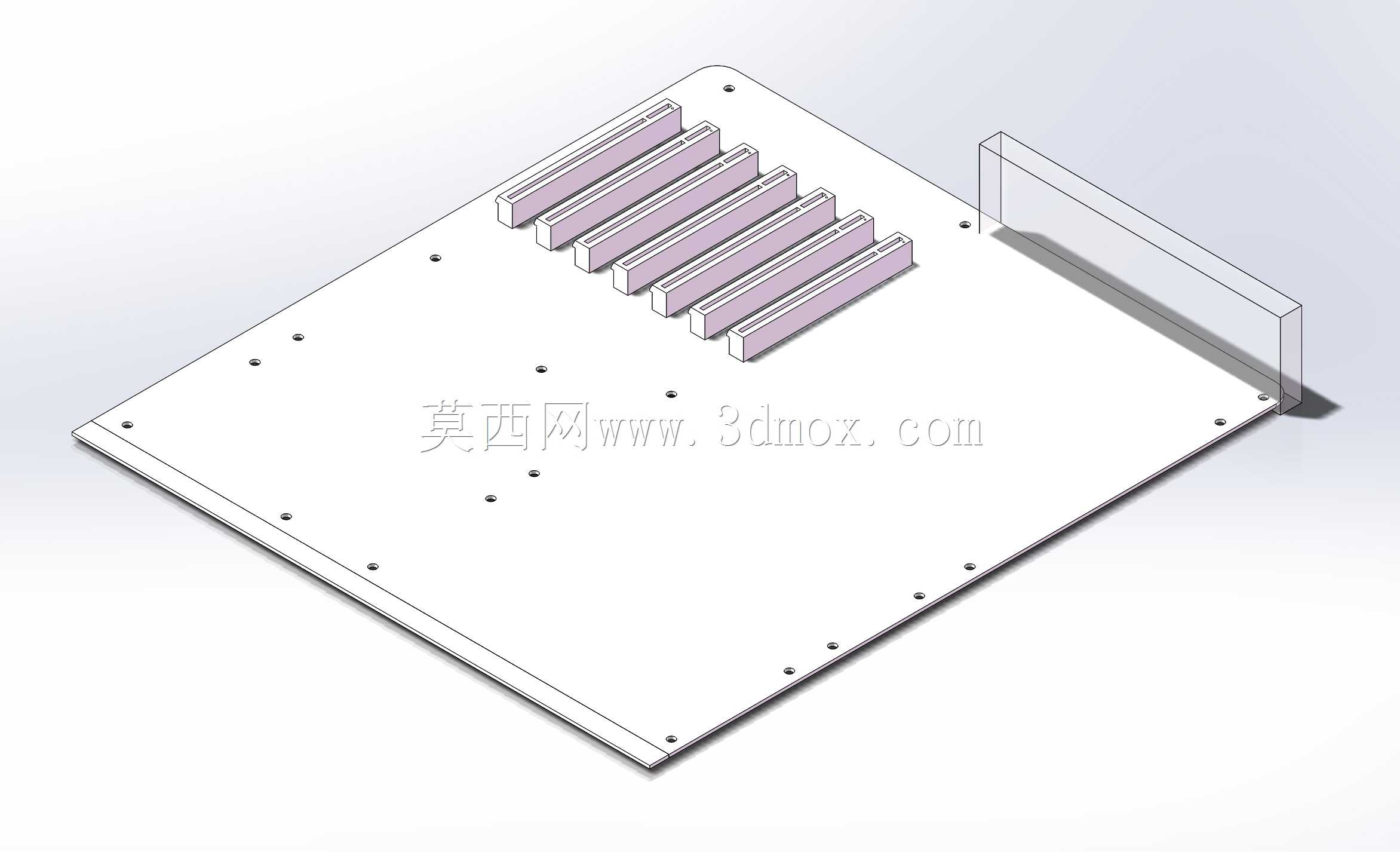ITX MATX ATX EEB with PCI-E Standard Models (lightweight) with files 主板轻量化尺寸规格建模附手册
