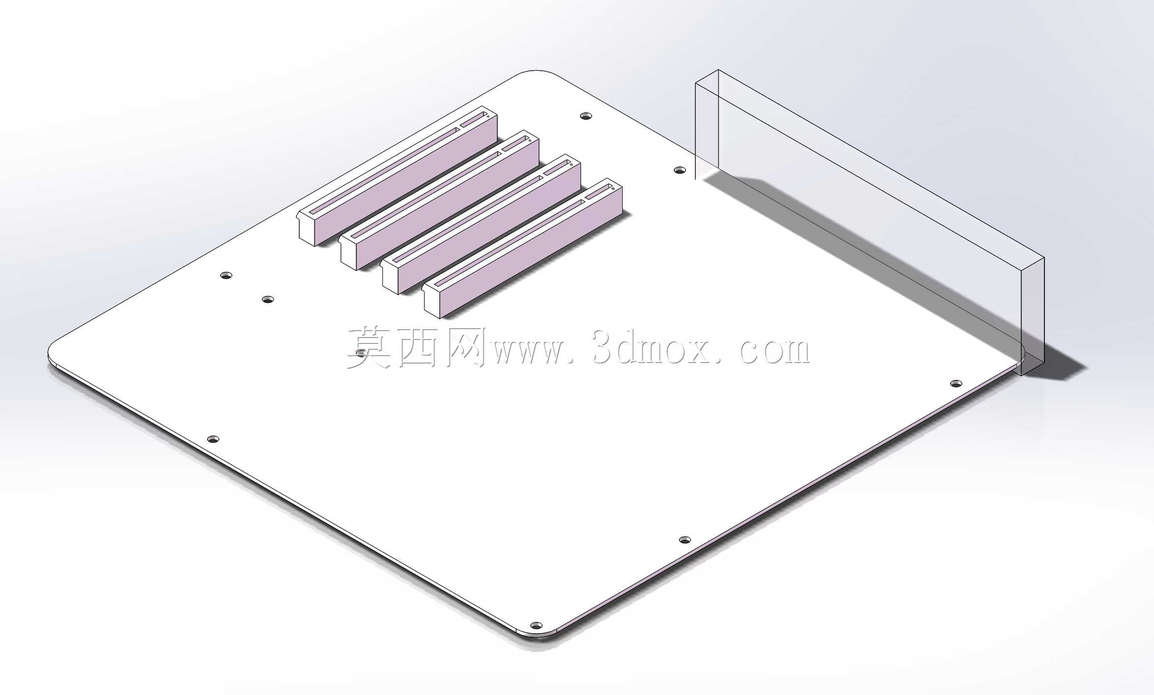 ITX MATX ATX EEB with PCI-E Standard Models (lightweight) with files 主板轻量化尺寸规格建模附手册