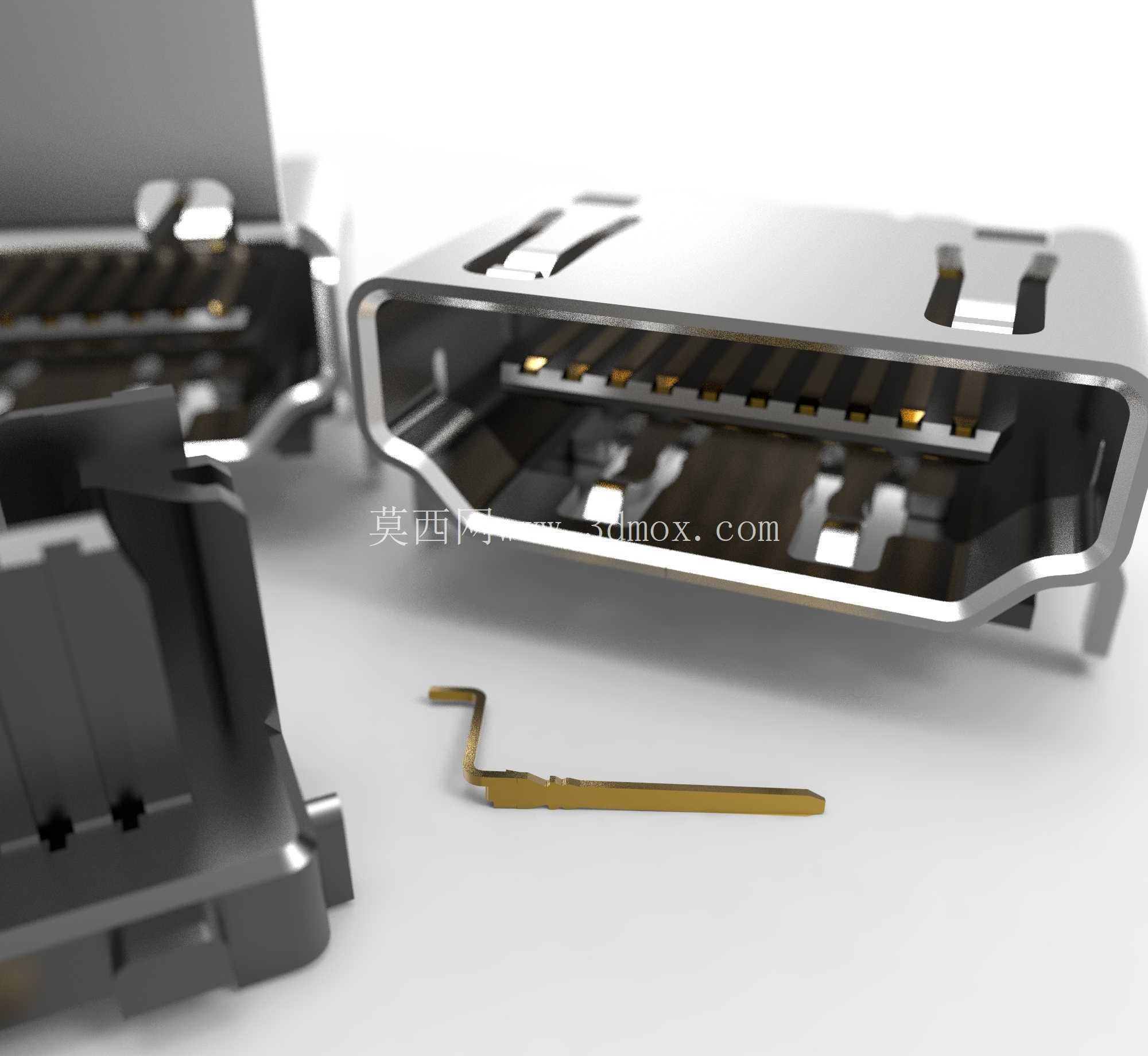 FCI HDMI 直角接头