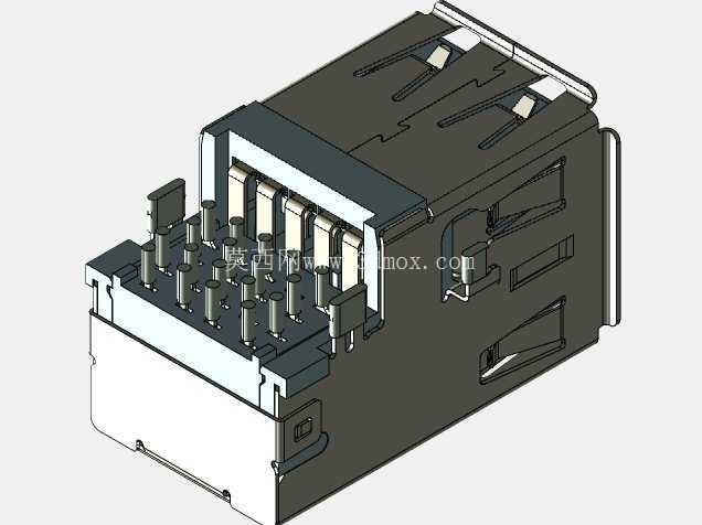 ˫ USB3.0 ��ͷ������ LOTES