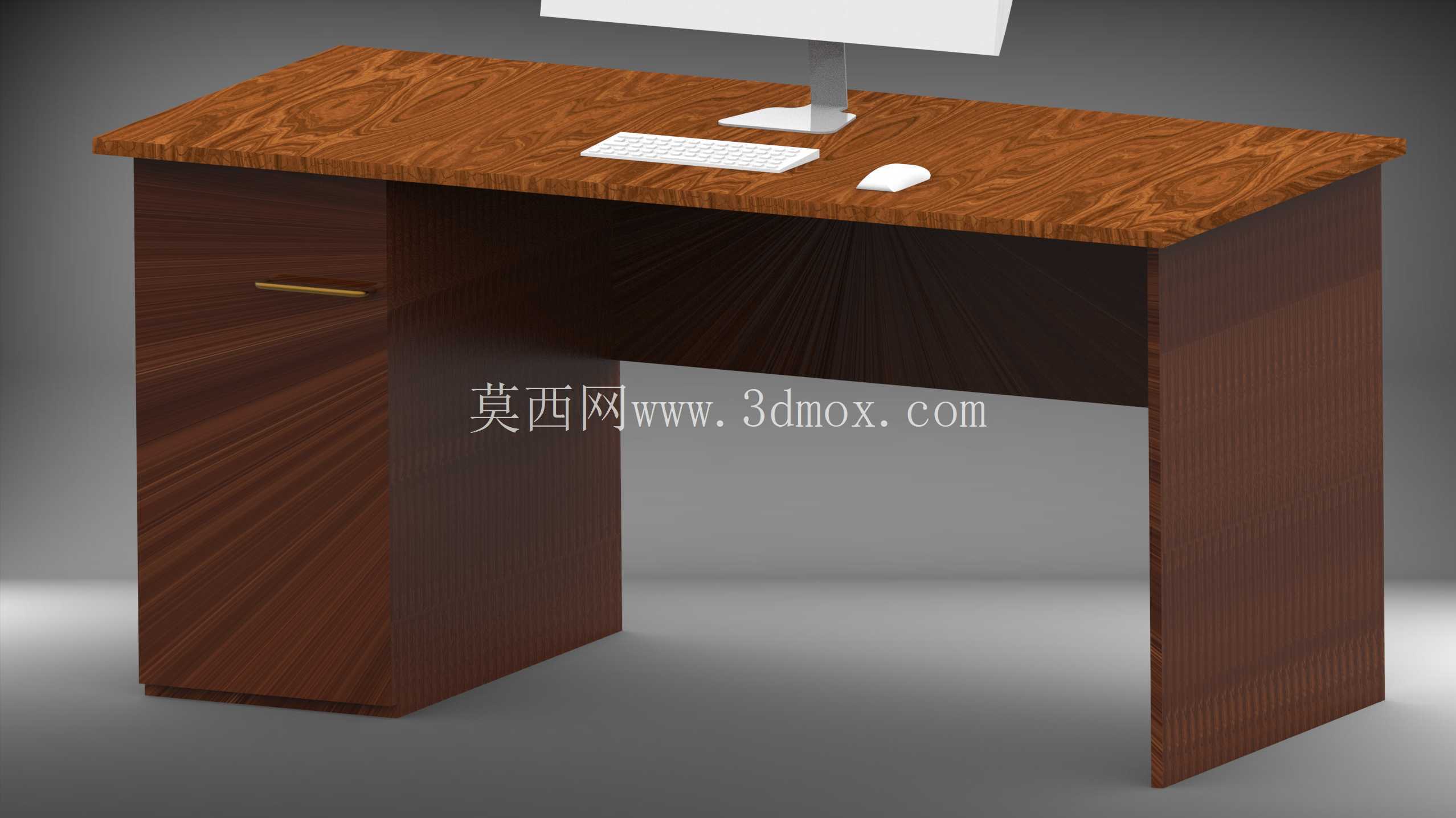 配备 iMac 的办公桌