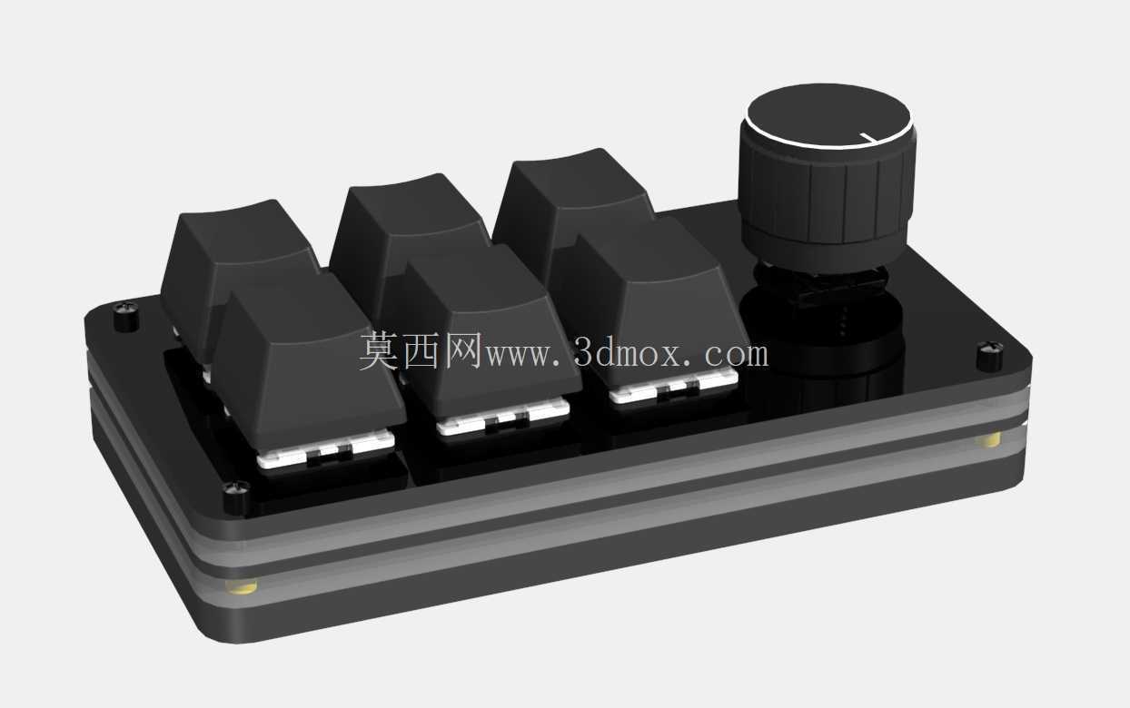 可编程键盘 6 键 + 1 个旋钮