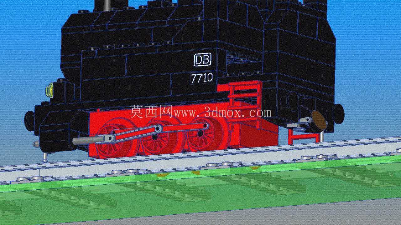 乐高复古 7710 机车