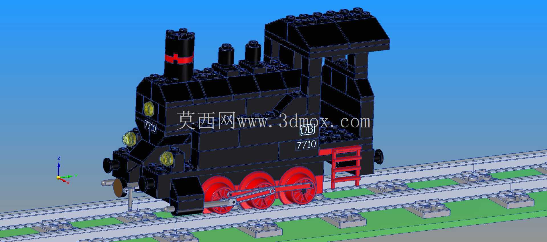 乐高复古 7710 机车