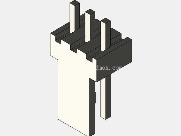 3 针 Molex 公头/母头