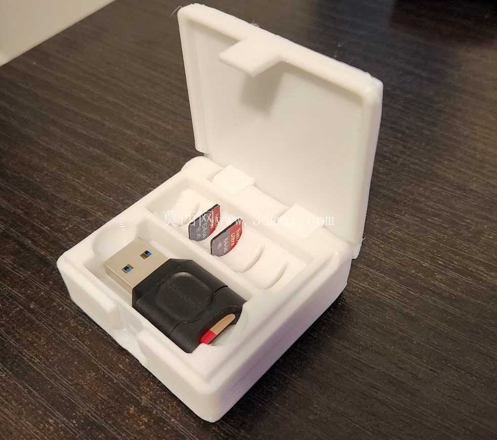 带盖 MicroSD 卡座盒