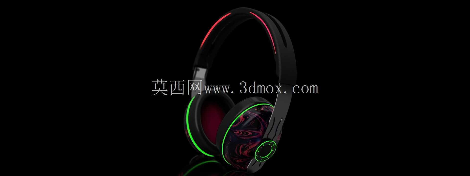 耳机发光