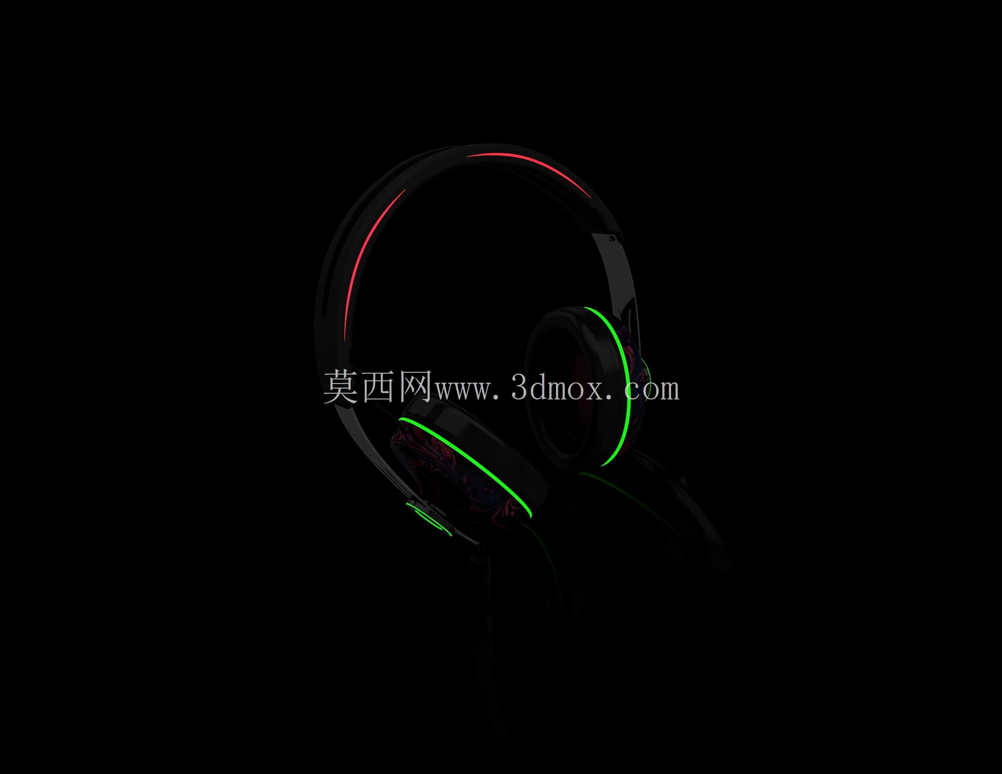 耳机发光