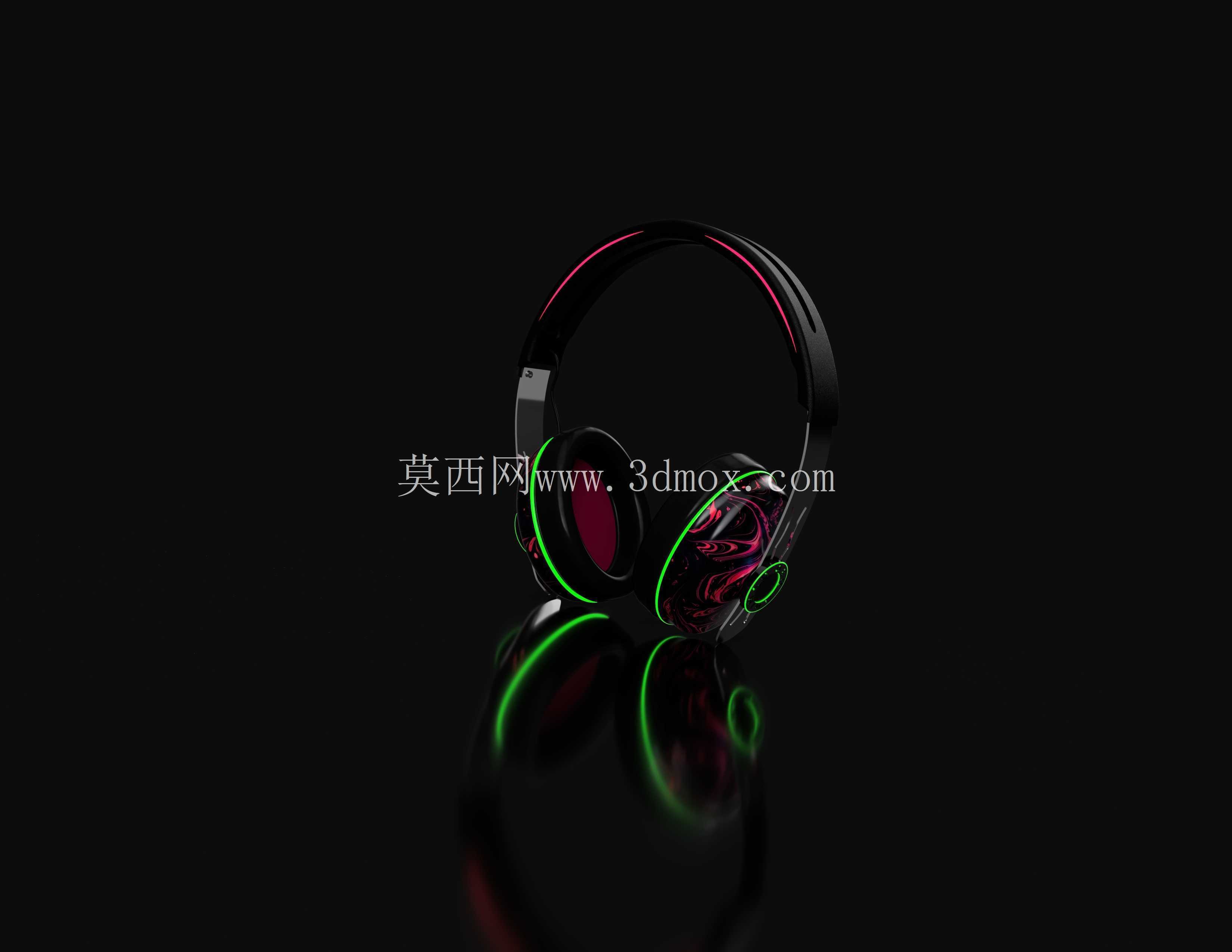 耳机发光