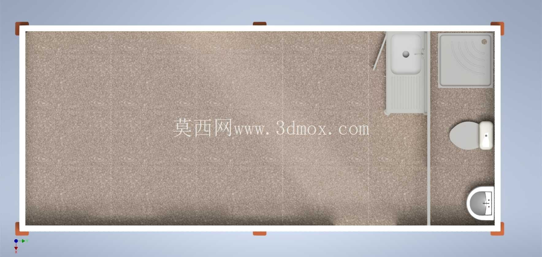 3x7mt 集装箱房屋 / Prefabrik Ya?am Konteyneri-Bir B?lmeli