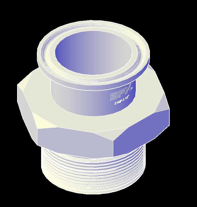 ������ 21mp 1-1/2\�� MNPTxTri-Clamp BPE SPX