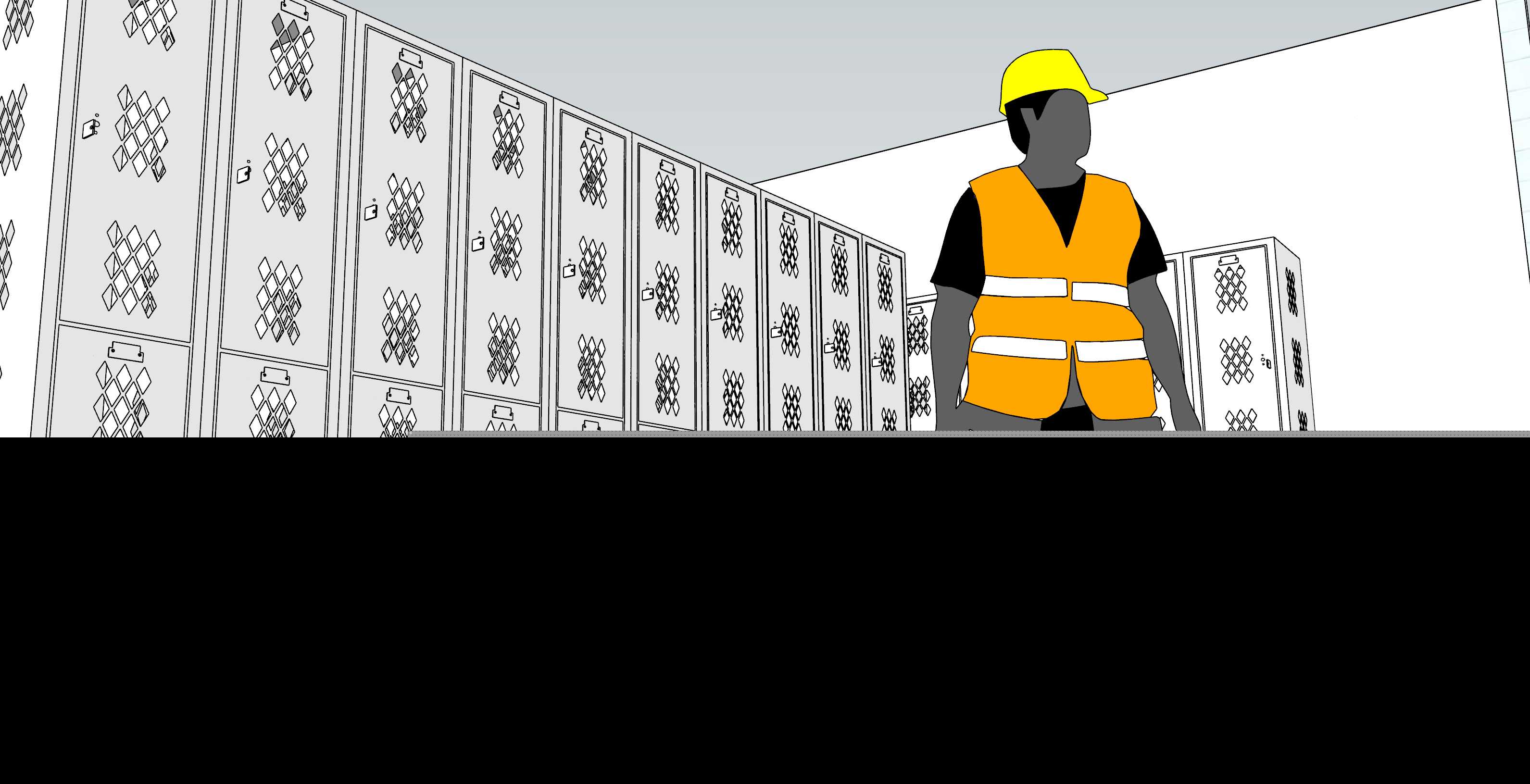 公司人员(工人)的入口、淋浴和更衣室| Ingreso,DUCHAS Y VESTIDORES DEL PERSONAL (TRABAJADORES) DE UNA PLANTA INDUSTRIAL