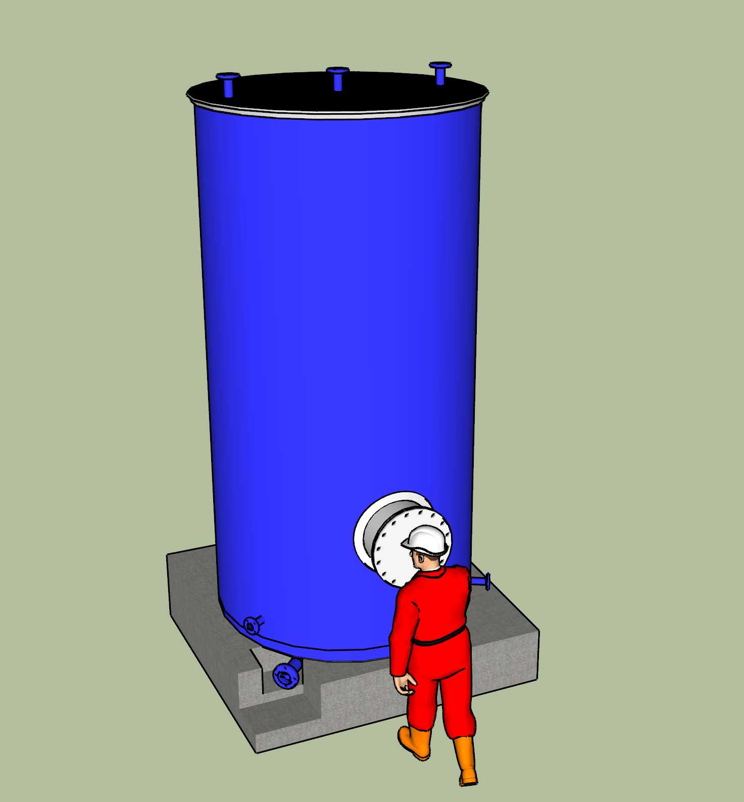 ��б�ײ���ֱԲ���ι� - 20 ������ |  TANQUE CIL��NDRICO VERTICAL DE FONDO INCLINADO - 20 METROS C��BICOS