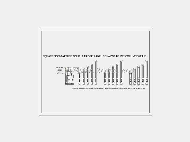 PVC 柱包裹物:非锥形和锥形