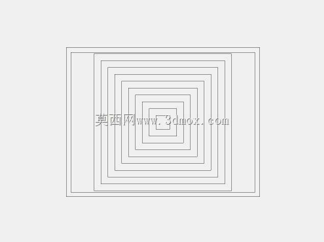 用直线命令在正方形内画正方形