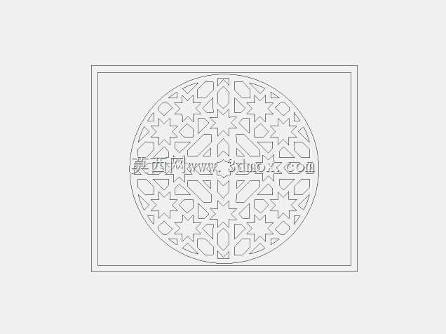 DXF lazeer kesim desen