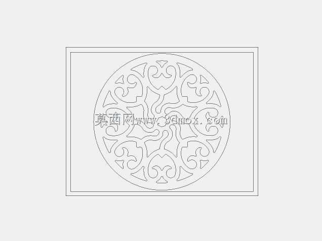 DXF lazeer kesim desen