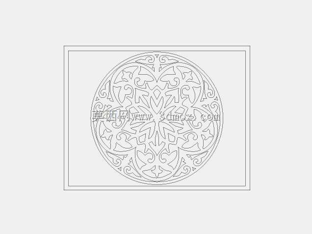 DXF lazeer kesim desen