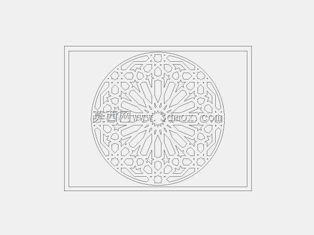 DXF lazeer kesim desen