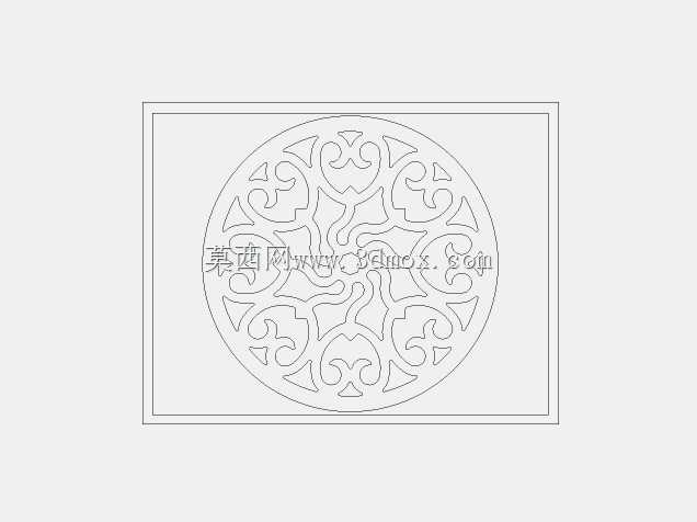 DXF lazeer kesim desen