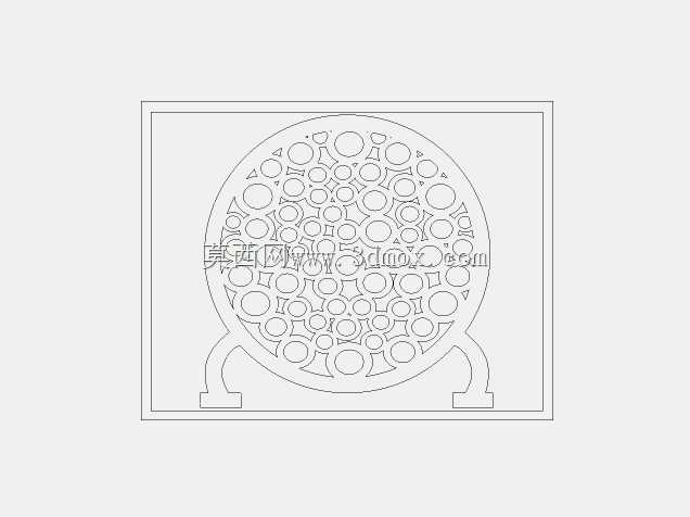 DXF lazeer kesim desen