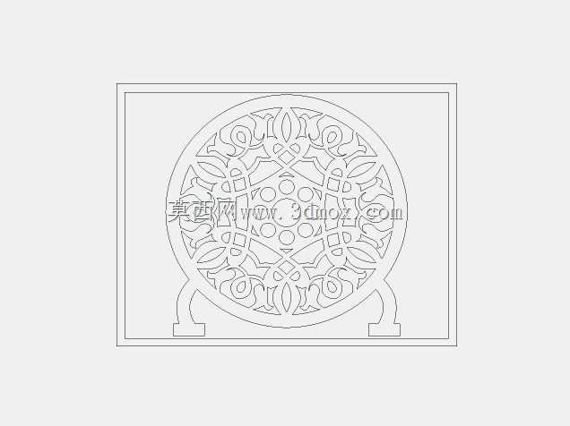 DXF lazeer kesim desen
