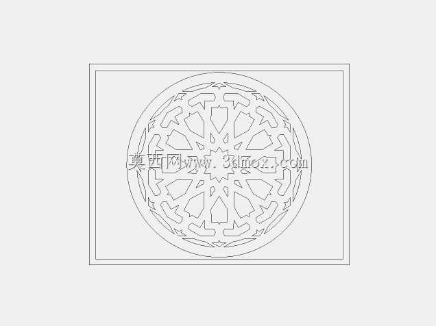 DXF lazeer kesim desen