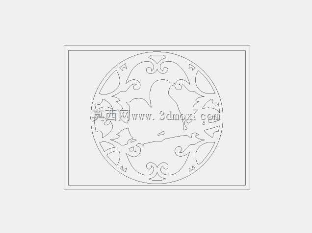 DXF lazeer kesim desen
