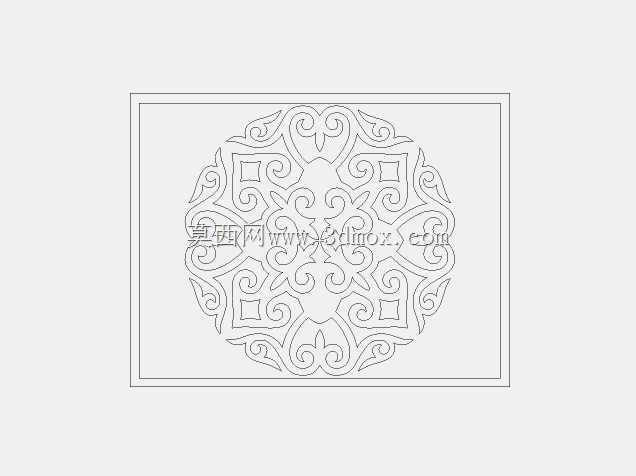 DXF lazeer kesim desen