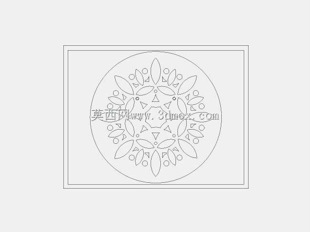 DXF lazeer kesim desen