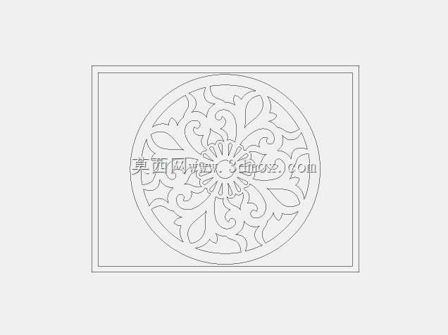DXF lazeer kesim desen