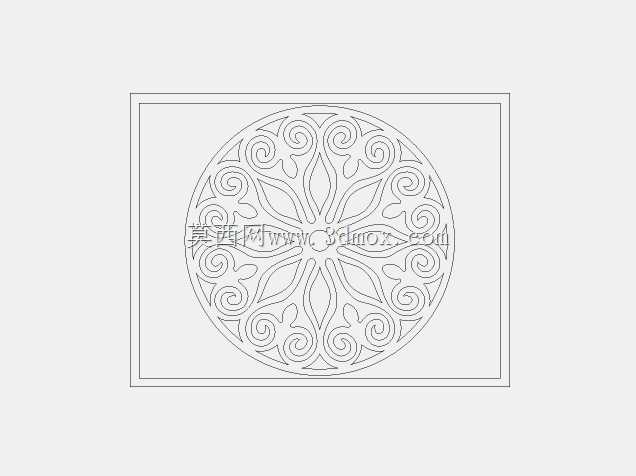DXF lazeer kesim desen