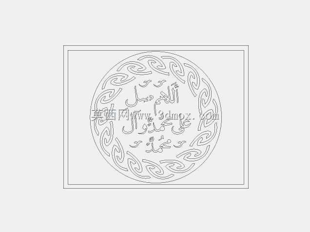 DXF lazeer kesim desen