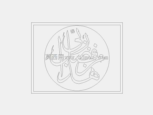 DXF lazeer kesim desen