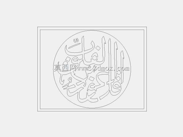 DXF lazeer kesim desen