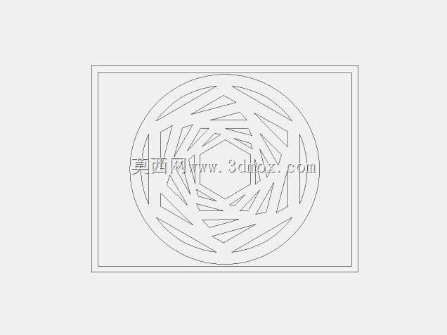 DXF lazeer kesim desen
