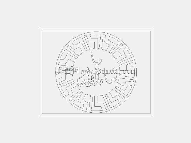 DXF lazeer kesim desen