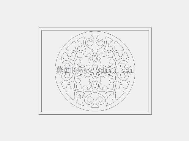 DXF lazeer kesim desen