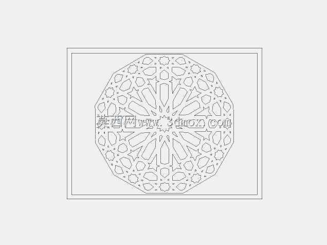 DXF lazeer kesim desen