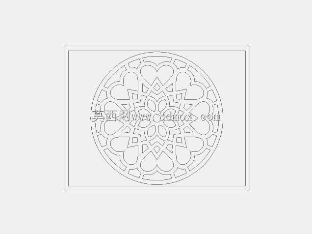 DXF lazeer kesim desen