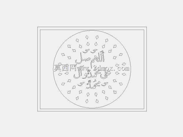 DXF lazeer kesim desen
