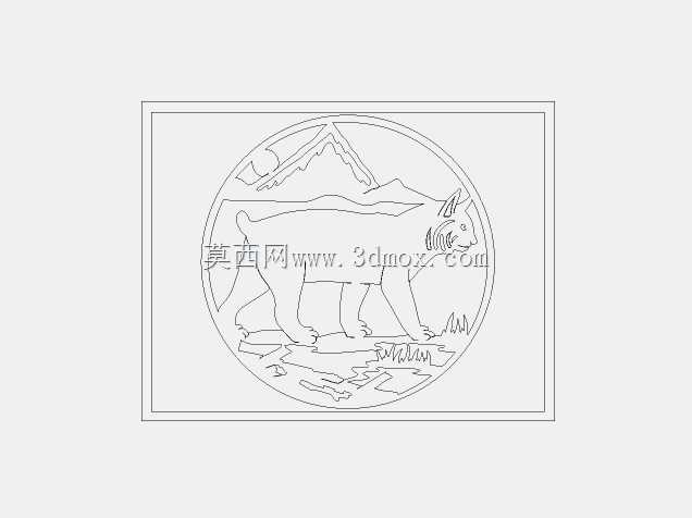 DXF lazeer kesim desen