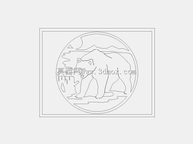 DXF lazeer kesim desen